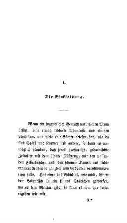 1. Die Einkleidung.