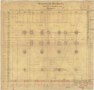 Billing, Hermann; Diedesheim - Neckarelz; Portland - Zementwerke - Vorzerkleinerung (Grundriss)