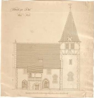 Dolmetsch, Theodor; Riet; Kirche - Südseite (Ansicht)