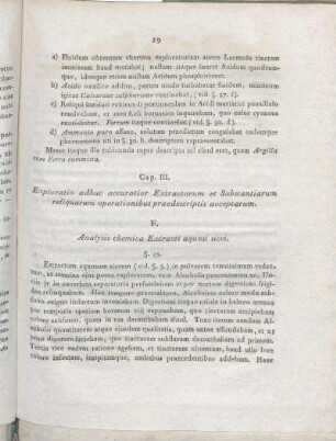 F. Analysis chemica Extracti aquosi sicci.