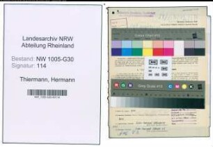 Entnazifizierung Hermann Thiermann , geb. 25.09.1896 (Vorarbeiter)