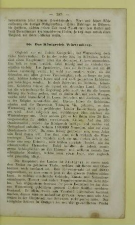 95. Das Königreich Würtemberg