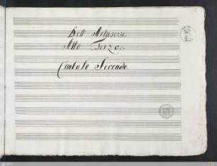 3: Artaserse (Stuttgarter Fassung) - HB XVII 730c : Atto Terzo