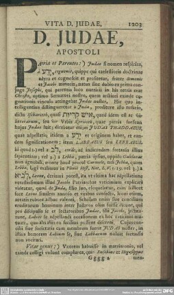 D. Judae, Apostoli