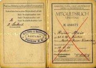 Mitgliedsausweis des Arbeiter-Turn- und Sportbundes