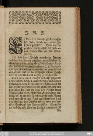 [Anweisung zum Briefschreiben.]