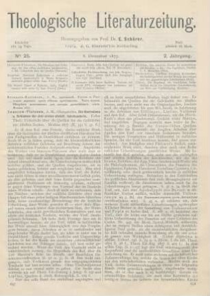 657-664 [Rezension] Iwanzow-Platonow, A. M., Die Haeresieen u. Schismen der drei ersten christl. Jahrhunderte. 1. Thl
