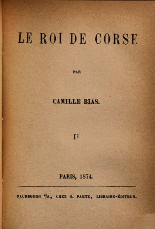Le roi de Corse, 2