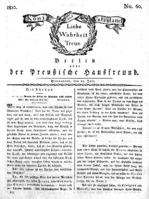 No. 60., 28. Juli 1810