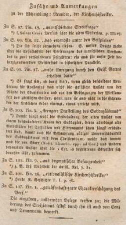 177 Zusätze und Anmerkungen zu der Abhandlung: Neander, der Kirchenhistoriker