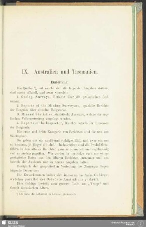 IX. Australien und Tasmanien