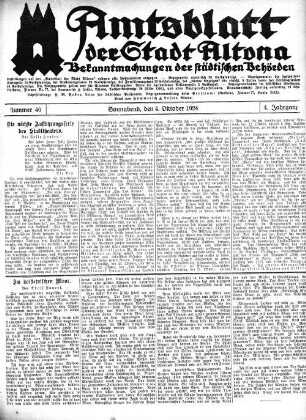 Nummer 40 : Sonnabend, den 4. Oktober 1924