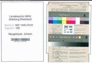 Entnazifizierung Johann Neugebauer , geb. 25.11.1889 (Beamter)