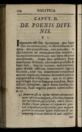 Caput II. De Poenis Divinis.