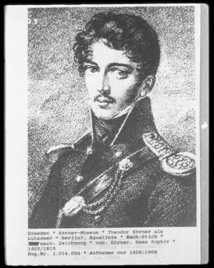 Theodor Körner als Lützower