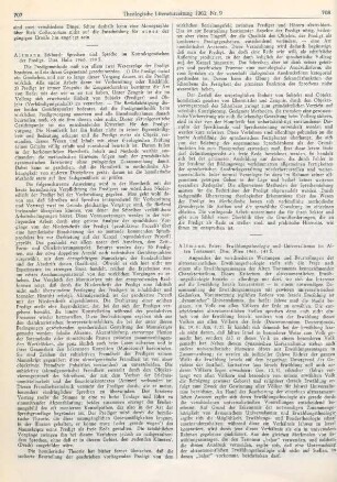 708-709 [Rezension] Altmann, Peter, Erwählungstheologie und Universalismus im Alten Testament