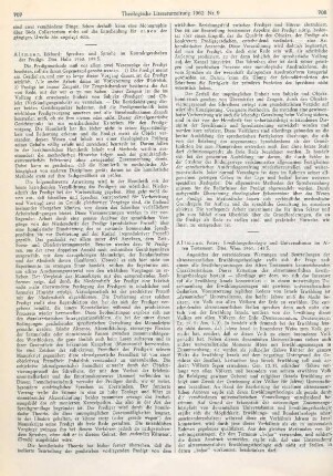 708-709 [Rezension] Altmann, Peter, Erwählungstheologie und Universalismus im Alten Testament