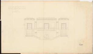 Schloss Posen, Posen Umbau: Querschnitt Großes Treppenhaus 1:50