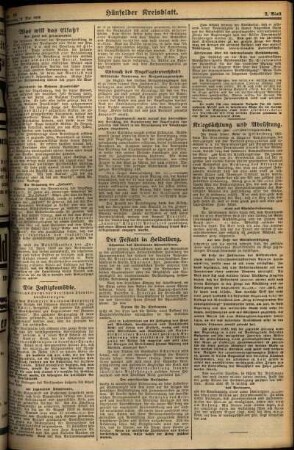 Zweite Ausgabe vom Dienstag, den 08. Mai 1928.