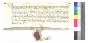 Propst Albrecht von Ellwangen verleiht dem Petter Roß Wiesen zu Lehen.