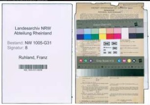 Entnazifizierung Franz Ruhland , geb. 05.12.1906 (Gastwirt)