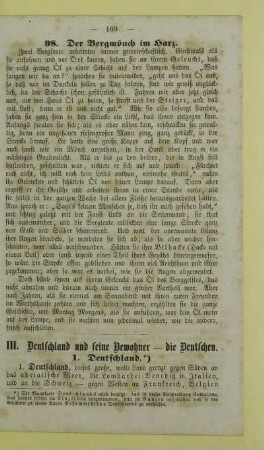 III. Deutschland und seine Bewohner - die Deutschen