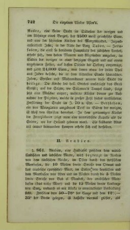 II. Arabien