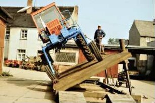 Portaltraktor TK 80 T; Bestimmung der Hangeinsatzgrenze
