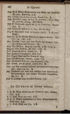 In Octavo et forma minori