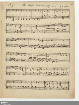 Bull, John: The king's hunting jigg [BroB 1263]