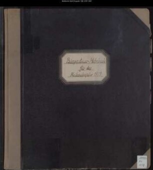 Bürgersteuer-Hebebuch für das Rechnungsjahr 1939
