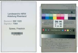 Entnazifizierung Friedrich Spiess , geb. 02.07.1912 (Postbeamter)
