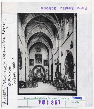 Villeneuve-les-Avignon: Stiftskirche, Inneres nach Osten