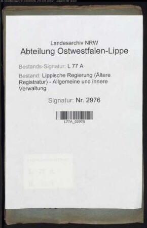 Vermessung und Katastration des Amtes Sternberg, Bd. 6