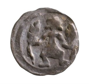 Münze, Pfennig, um 1360 (1323-1373)