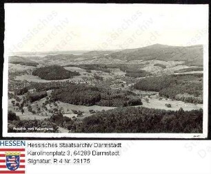 Neunkirchen im Odenwald, Panorama mit Blick über die Neunkircher Höhe