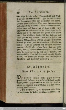 XV. Abschnitt. Vom Königreich Polen