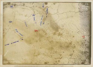 Foto des Geländes um den südlichen Camard-Wald nordwestlich von Esnes-en-Argonne (Luftbild)