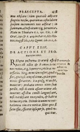 Caput XXIV. De Actione Et Pronunciatione.