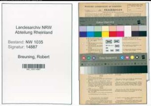 Entnazifizierung Robert Breuning , geb. 06.10.1914 (Steiger)