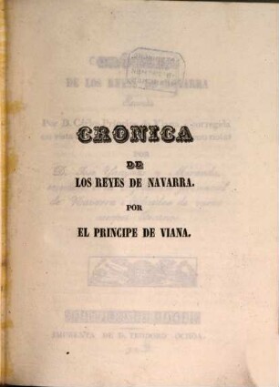 Cronica de los reyes de Navarra