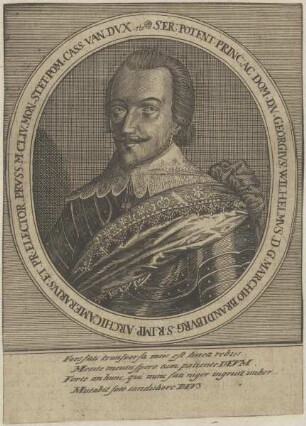 Bildnis des Georg Wilhelm, Kurfürst von Brandenburg