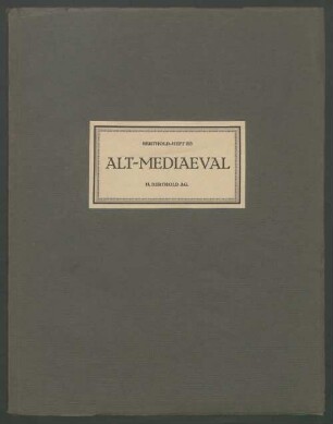 Alt-Mediaeval, Berthold-Heft 213