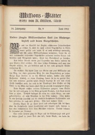 Nr. 9 Juni 1912
