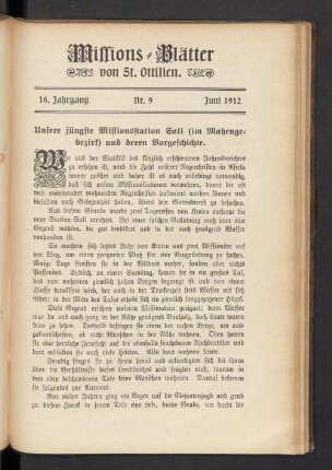 Nr. 9 Juni 1912
