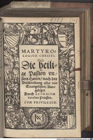 Die h[eilige] Passion U. H. nach der Beschreibung aller 4 Evangelisten ausgelegt