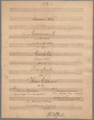 Souvenir de Verdi, pf, op. 59/1 - BSB Mus.Schott.Ha 10994-2