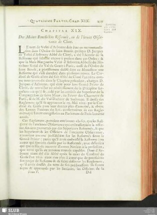 Chapitre XIX. Des Moines Benedictins Réformés, ou de l'étroite Observance de Cluni