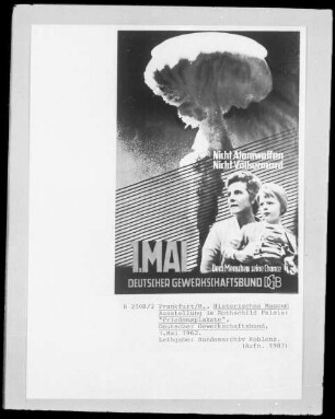 Plakat des Deutschen Gewerkschaftsbundes zum 1. Mai
