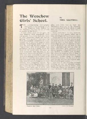 The wenchow girls'school